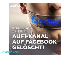 ‼️Angriff auf Meinungsfreiheit: AUF1-Kanal auf Facebook gelöscht und verboten!