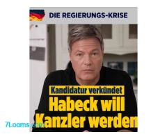 DIE REGIERUNGS-KRISE Kandidatur verkündet Habeckwill Kanzler werden