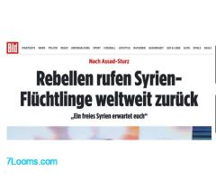 Tausende Syrer feiern auf Europas Straßen den Sieg der Islamisten und den Sturz von Assad.