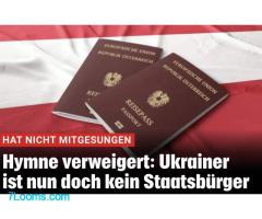 Weil er nicht mitsang Hymne verweigert: Ukrainer doch kein Österreichischer Staatsbürger!