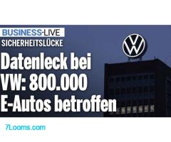 SICHERHEITSLÜCKE Datenleck beVW= 800.000 E-Autos betroffen ! Dez. 2024 !!