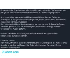 Brandkatastrophe in Kalifornien hat soviel CO2 erzeugt wie der grüne KlimaGottesstaat in 18 Jahren e