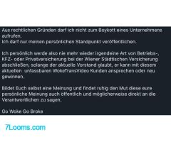 Aus rechtlichen Gründen darf ich nicht zum Boykott eines Unternehmens aufrufen.