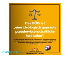 Das DÖW ist „eine ideologisch geprägte pseudowissenschaftliche Institution