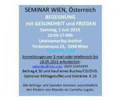 Seminar und Vortrag Prof. Divaldo Franco; Begegnung mit Gesundheit und Frieden;  01. Juni 2013