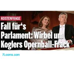 Kostenfrage Fall für‘s Parlament: Wirbel um EX-Vizekanzler Koglers Opernball-Frack !