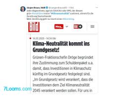 Dr. Markus Haintz: Die Klimaneutralität ins Grundgesetz zu schreiben, ist geistesgestörter Wahnsinn