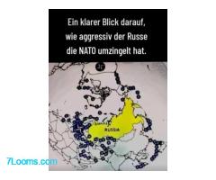 Ein klarer Blick darauf, wie aggressiv der Russe die Nato umzingelt hat.