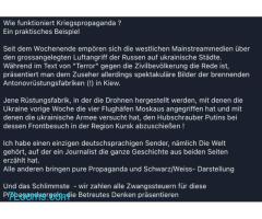Wie funktioniert Kriegspropaganda ? Ein praktisches Beispiel