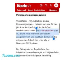 UNFASSBAR: Massive E-Card - Verteuerung, die alle und v. a. wieder die Pensionisten trifft!