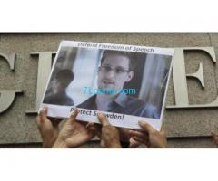 Unterstütze Edward Snowden;