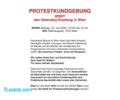 PROTESTKUNDGEBUNG gegen den Selenskyj-Empfang in Wien