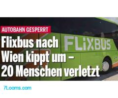 04.07.25 Wieder ein schwerer FLIX-BUS UNFALL Flixbus nach Wien kippte um – 23 Passagiere verletzt!