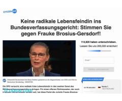 Keine radikale Lebensfeindin ins Bundesverfassungsgericht: Stimmen Sie gegen Frauke Brosius-Gersdorf