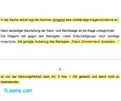 „Strack Zimmermann Goebbels“ laut Landgericht (kontextabhängig) zulässige Meinungsäußerung