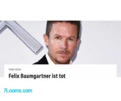 Der Extremsportler und Patriot Felix Baumgartner ist tot. 20. April 1969 bis 17. April 2025