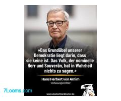 Das Grundübel unserer Demokratie liegt darin, dass sie keine ist. Das Volk der nominelle Herr und
