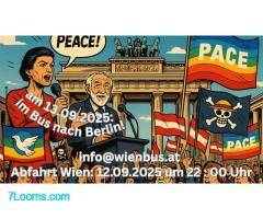 Für den Frieden nach Berlin am 13.09.2025 ab 14:00 Uhr Friedensdemo