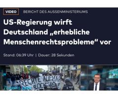 Aussenministerium US-Regierung wirft Deutschland ,erhebliche Menschenrechtsprobleme