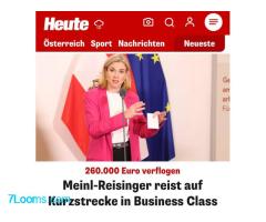 Dafür dass die Heisl-Reiniger in der Welt herumgondelt und mit ihrem Blödsinn, den sie sich von