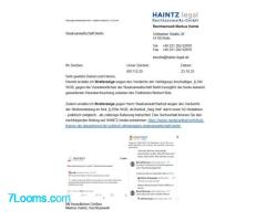 RA Dr. Markus Haintz:  Ich habe eben 2 Strafanzeigen an die Staatsanwaltschaft Berlin geschickt: