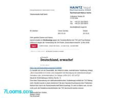 RA Dr. Markus Haintz: Strafanzeige gegen TAZ wegen „Deutschland erwache“ erstattet