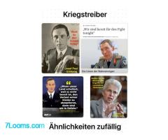 Kriegstreiber Ähnlichkeiten zufällig !