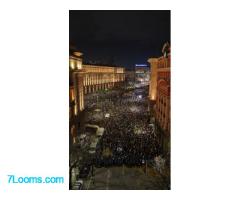 Protest gegen Schuldenbudget in Sofia Bulgarien 26.11.2025