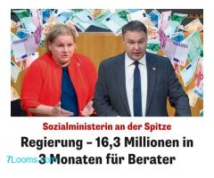 Die aktuelle Bundesregierung benötigt unfassbare 16,3 Millionen Euro Steuergeld (für 1 Quartal)