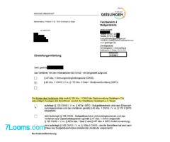 Geislingen freundlich genug, dieses und andere Corona-Verfahren aus dem Jahr 2020 nach Einspruch