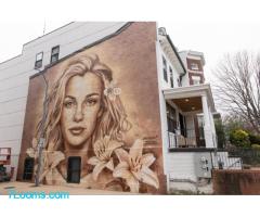 Wunderschöne Wandgemälde erinnern an Iryna Zarutska, die von einem Schwerkriminellen ermordet wurde.