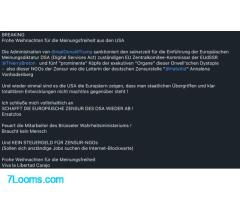 BREAKING  Frohe Weihnachten für die Meinungsfreiheit aus den USA