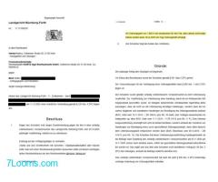 RA Dr. Markus Haintz:andgericht Nürnberg-Fürth 1000 € Ordnungsgeld gegen Detlev Beck erlassen !