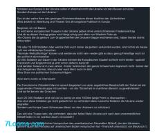 Soldaten aus Europa in der Ukraine sollen in Wahrheit nicht die Ukraine vor den Russen schützen