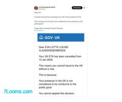 RA Dr. Markus Haintz: Einreiseverbot für Eva Vlaardingerbroek in Großbritannien.