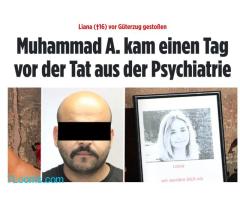Wir dürfen nicht vergessen, dass der Mörder der jungen Liane vor seiner Tat aus der Psychiatrie entf