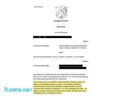 Das AG Köln hat ein Zwangsgeld in Höhe von 1000 € gegen die Deutsche Kreditbank festgesetzt.