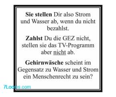 #Lügenpresse #ORFSteuer Zahlst Du die GEZ nicht, stellen sie das TV-Programm aber nicht ab.