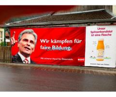 SPÖ Faymann; Wir kämpfen für faire Bildung; Die Flasche; Studiengebühren verraten