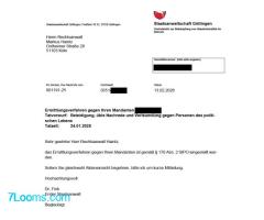 RA Dr. Markus Haintz: Die Staatsanwaltschaft Göttingen hat ein Ermittlungsverfahren gegen unseren ;