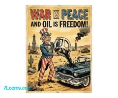 WAR IS PEACE  ! AND OIL IS FREEDOM !