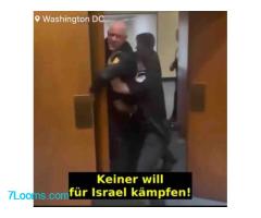 Lauter Protest: „Niemand will Krieg für Israel“  Ex-US-Marine wird Arm gebrochen!