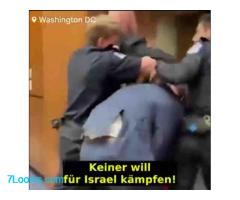Lauter Protest: „Niemand will Krieg für Israel“  Ex-US-Marine wird Arm gebrochen!