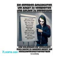 SIe Erfinden Geschichten Um ANGST ZU VERBREITEN  UND GELDER ZU ERPRRESSEN