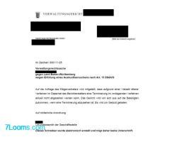 Eine typische Auskunft des sog. deutschen Rechtsstaats von einem Verwaltungsgericht in BW ;