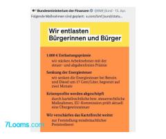 Das Finanzministerium lügt, wenn es sinngemäß behauptet: 