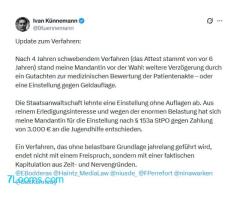Rechtsanwalt Ivan Künnemann  zum Ausgang eines Verfahrens gegen eine Ärztin, die wegen ;