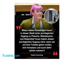 Wieso haben Penisträger*innen in dieser Stadt einen privilegierten Zugang zu Pissoirs, Stehpissoirs,