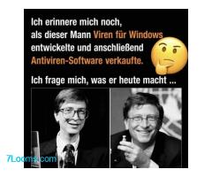 Ich erinnere mich noch, als dieser Mann Viren für Windows entwickelte ;