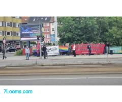 Heute standen wieder einige Patrioten eine Stunde am Talknoten in Erfurt, um ihren Standpunkt ;
